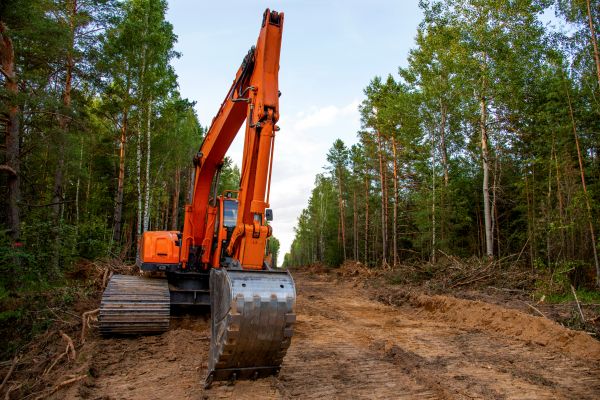 Backhoe Land Clearing in Aiken